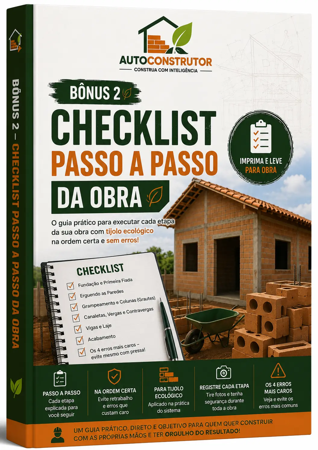 Bônus 2 — Checklist Passo a Passo da Obra
